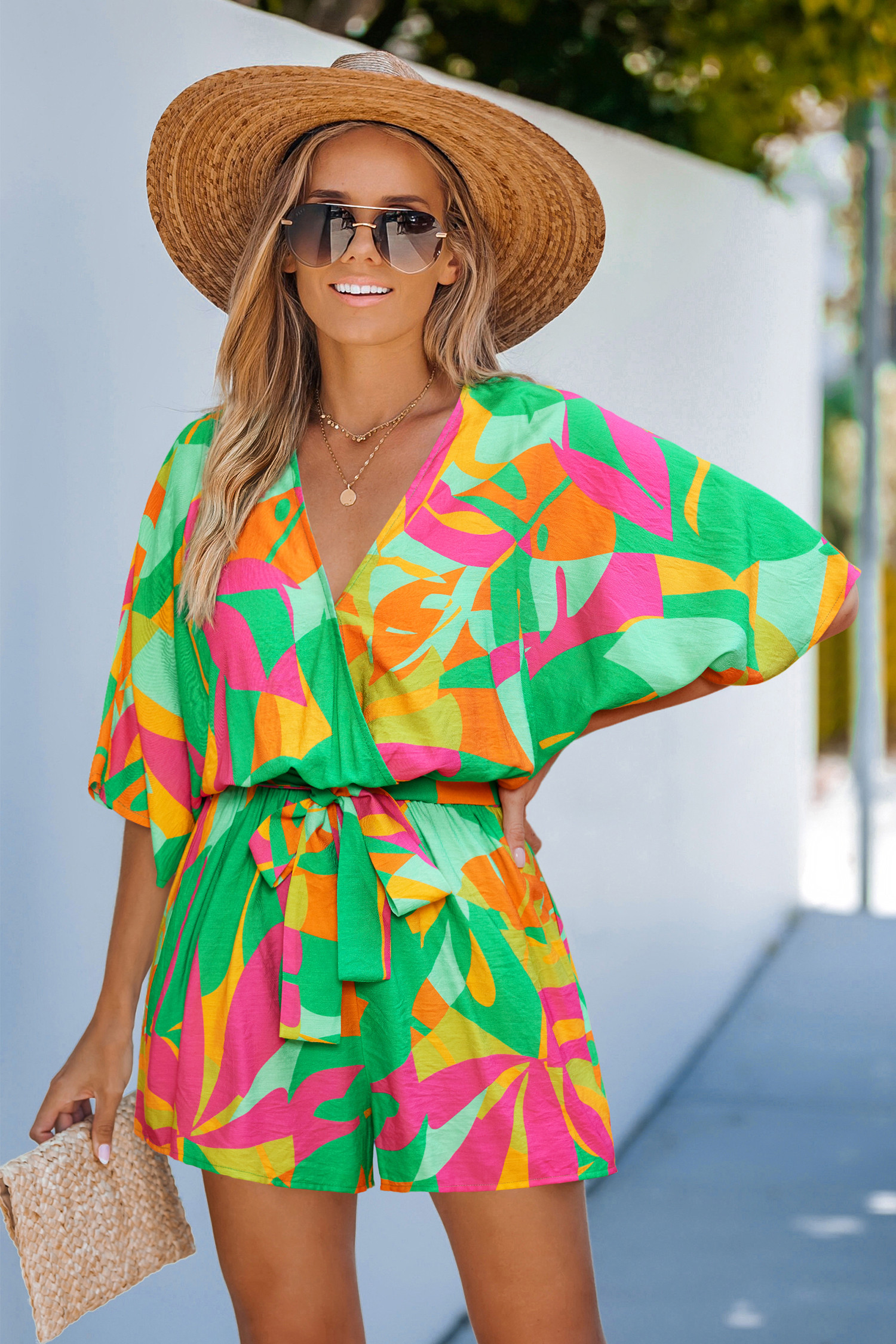 Beach Calling Tropical Romper | Cupshe US