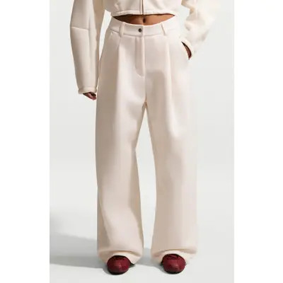 Pregame Fleece Pleated Wide Leg Pants | Nordstrom