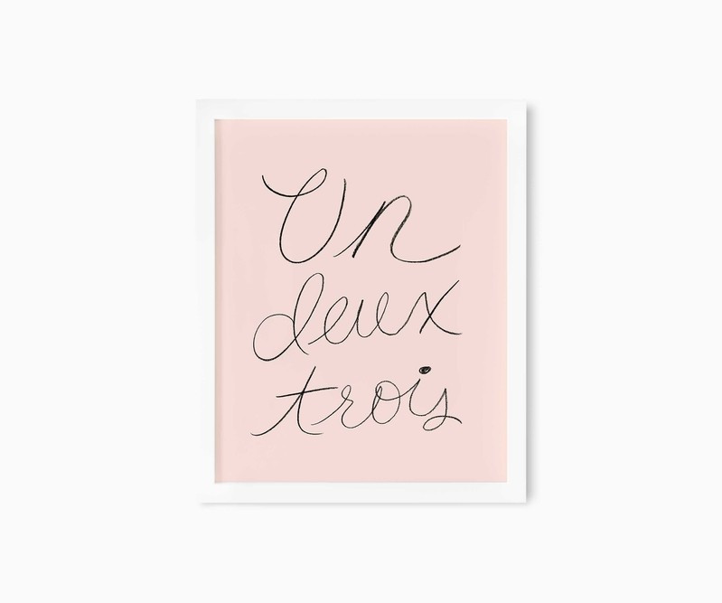 Un Deux Trois Art Print | Rifle Paper Co.