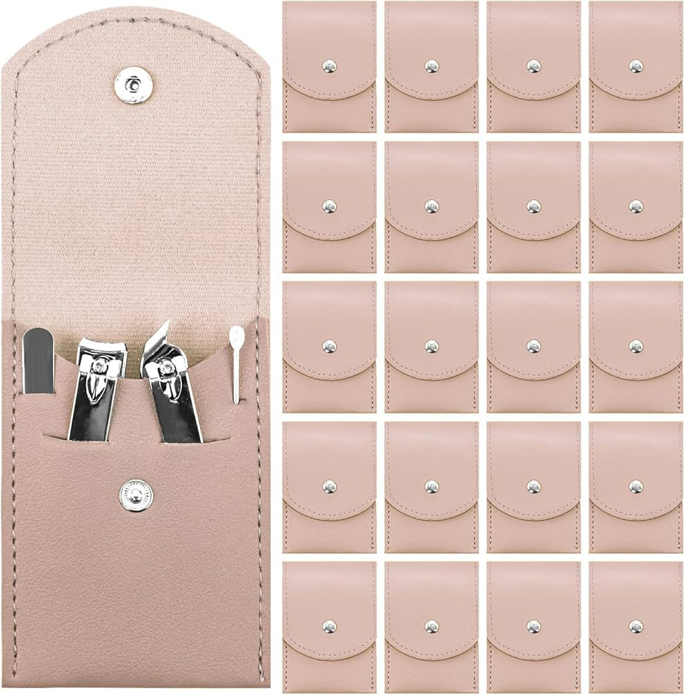 20 Sets Manicure Set Bulk, Nail Clippers Kit Stainless Steel Fingernail Clippers Set, Sturdy Nail... | Amazon (US)