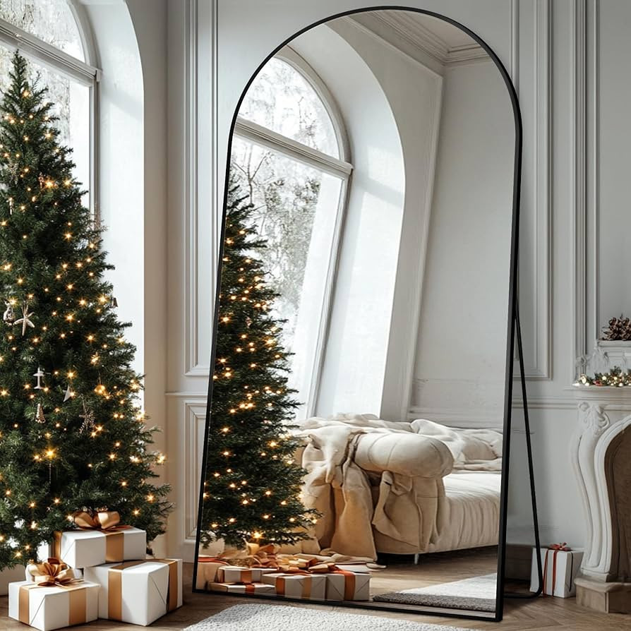 Antok Full Length Mirror, 44"x82" Oversized Floor Mirrors, Arched Full Body Mirror with Stand Lar... | Amazon (US)