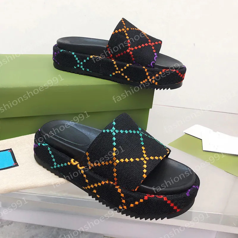 designer sandals famous women slippers slides sandale platform sliders shoes bottom flip flops su... | DHGate