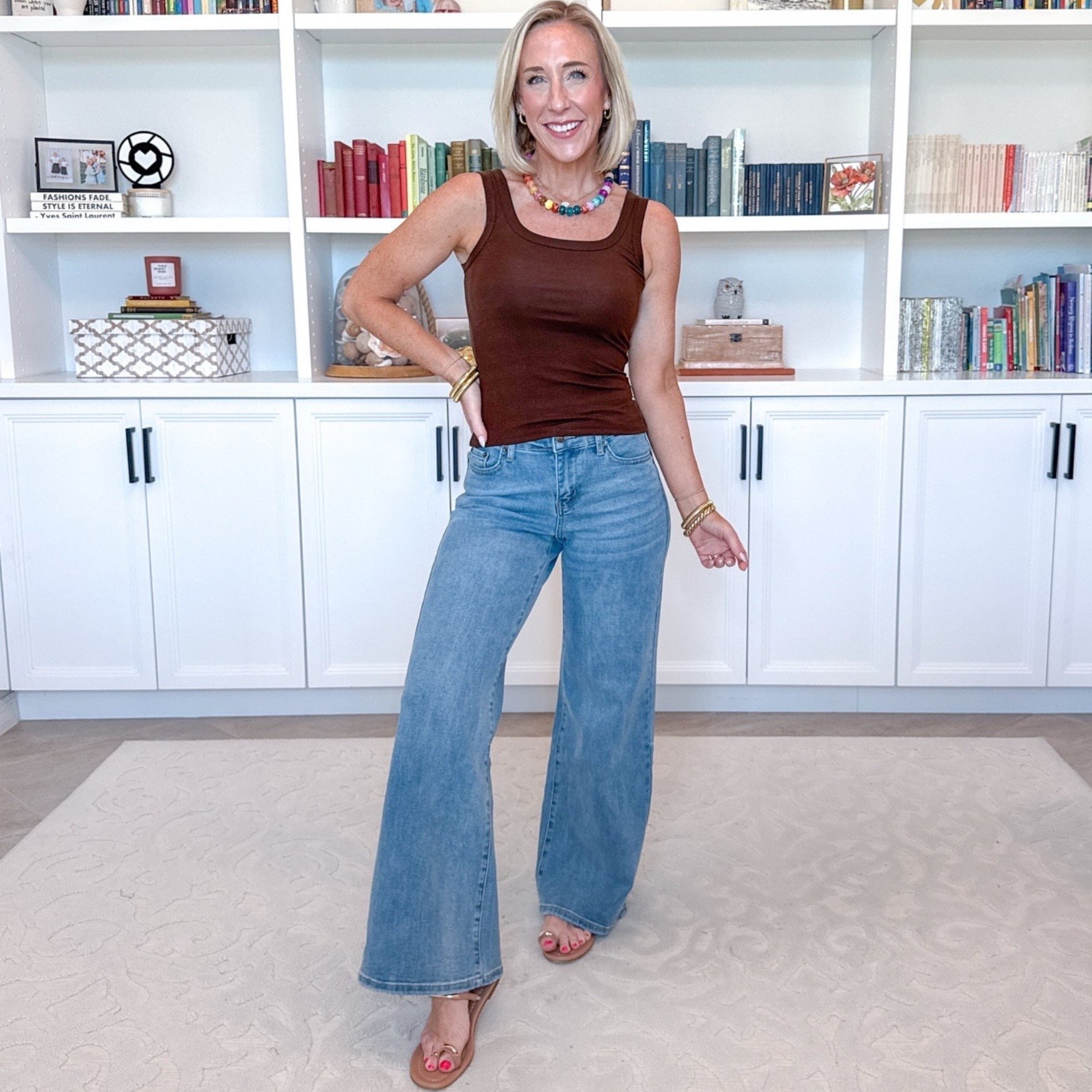 Amazon - jeans and tops Use code 10LESLIEWOOL for 10% off. Adjustable Waist Baggy Jeans - size 26 (Color: Stretchy Light Blue). Ultralight Merino Wool Square Neck Tank Top - size Small. 6 colors.

 

#LTKSeasonal #LTKOver40 #LTKSaleAlert