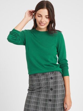 Washable Forever Crew-Neck Sweater | Banana Republic Factory