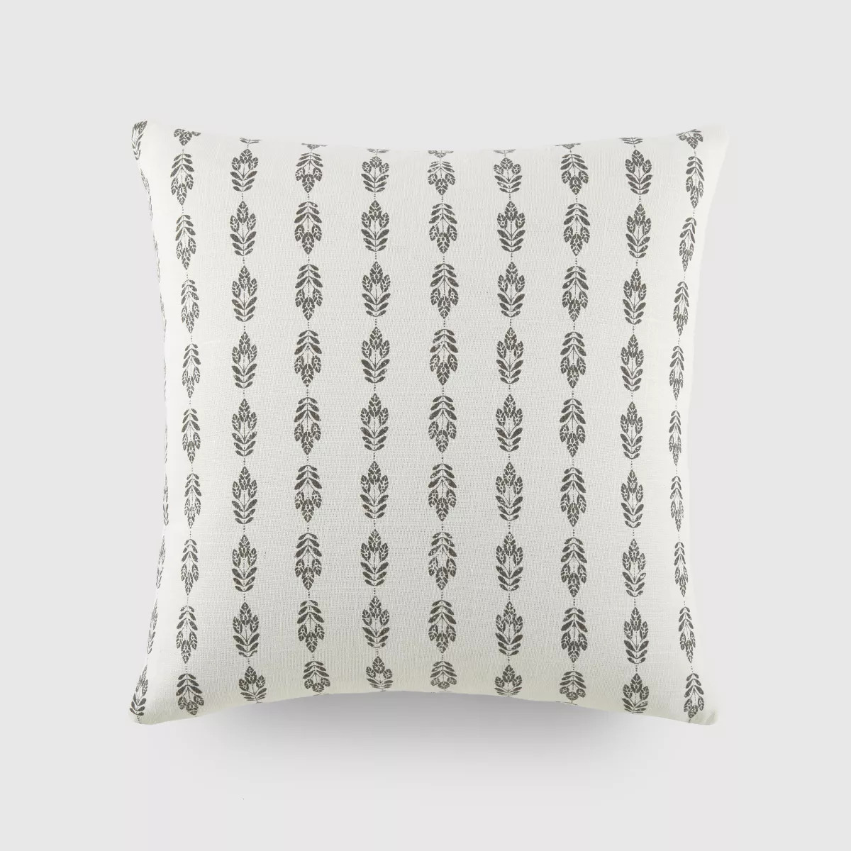 Folk Leaves Pattern Cotton Throw Pillow Cover With Pillow Insert Set - Becky Cameron, Folk Leaves... | Target