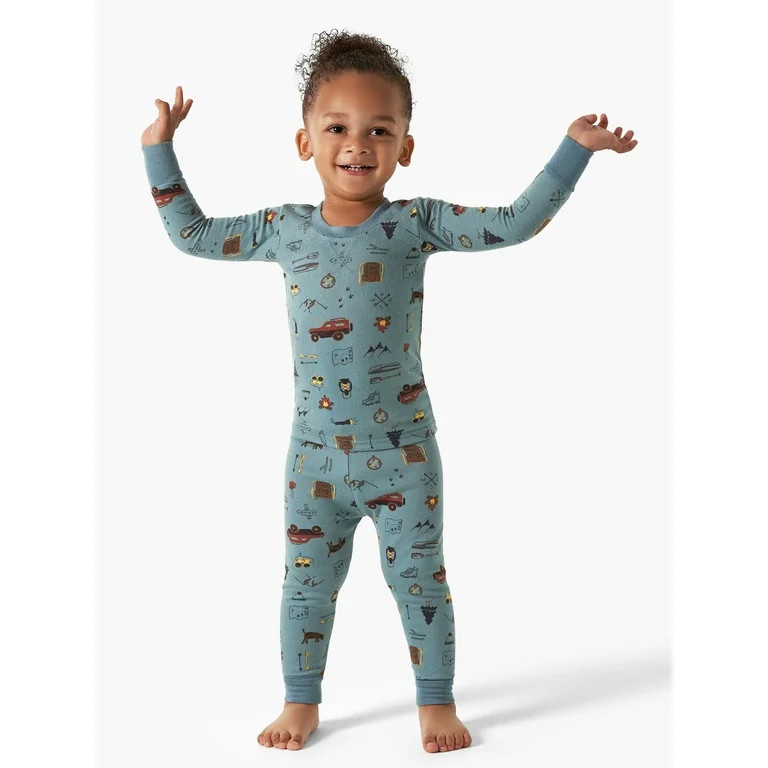 Modern Moments by Gerber Toddler Boy Tight Fitting Pajamas Set, 2-Piece, Sizes 12M-5T | Walmart (US)