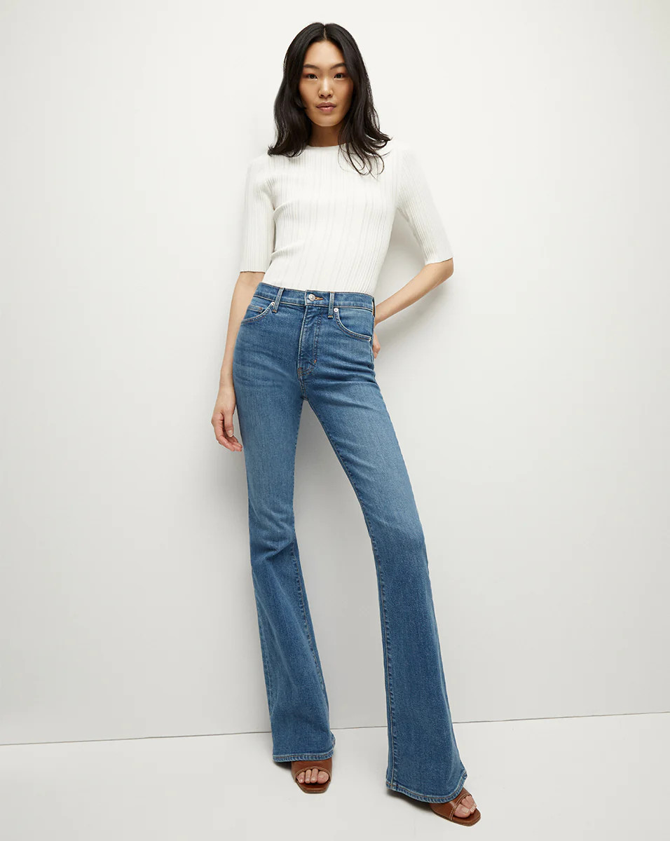 Veronica Beard Beverly Skinny-Flare Jean Sedona River | Veronica Beard
