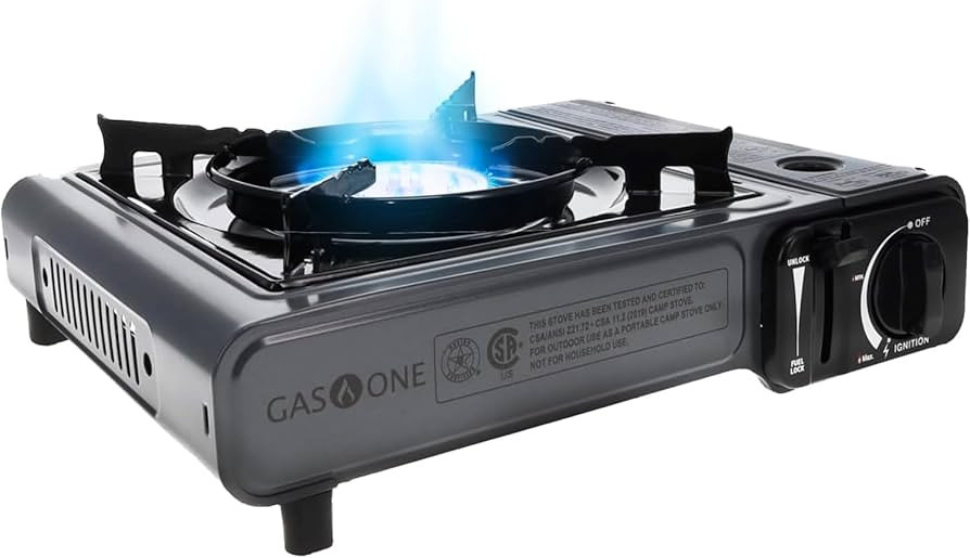 Gas One Portable Butane Camping Stove with Case: Automatic Ignition, Precise Heat Control - Campi... | Amazon (US)