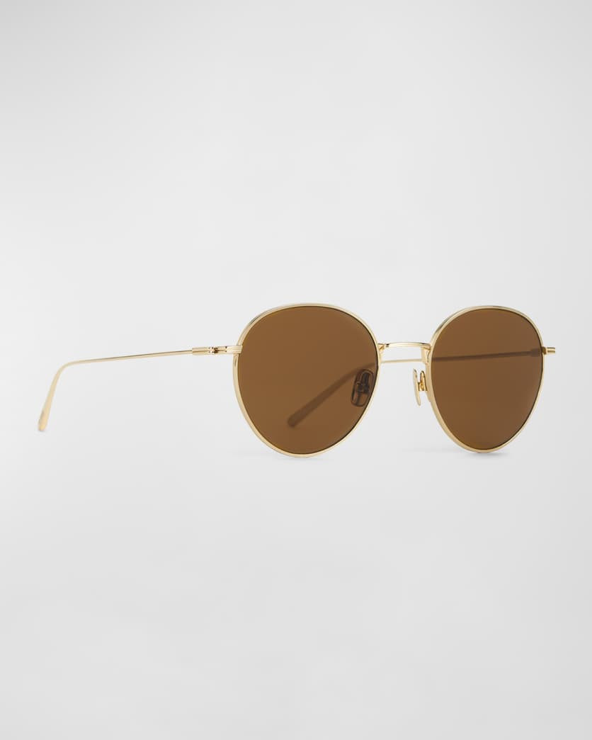 The Rounds Stainless Steel Round Sunglasses | Neiman Marcus