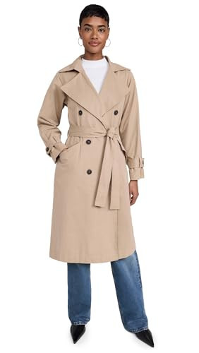 Z SUPPLY Women's Dorian Trench Coat, Driftwood, Tan, L | Amazon (US)