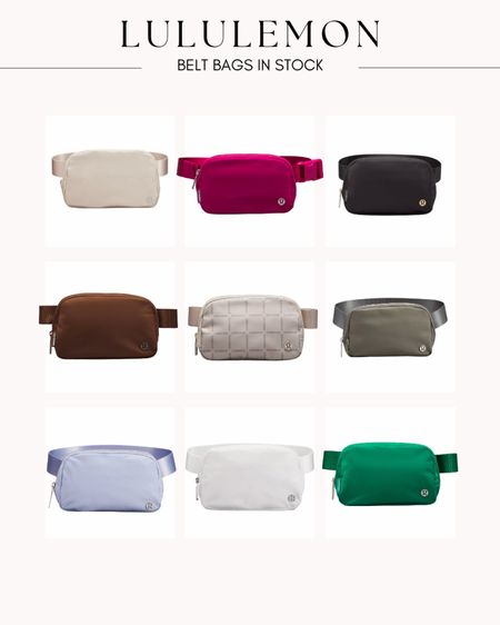 Lululemon belt bags IN STOCK🤍💕 all new colors!

#LTKunder50 #LTKFind