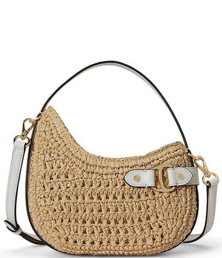 Tasha Woven Straw Small Crossbody Bag | Dillard's