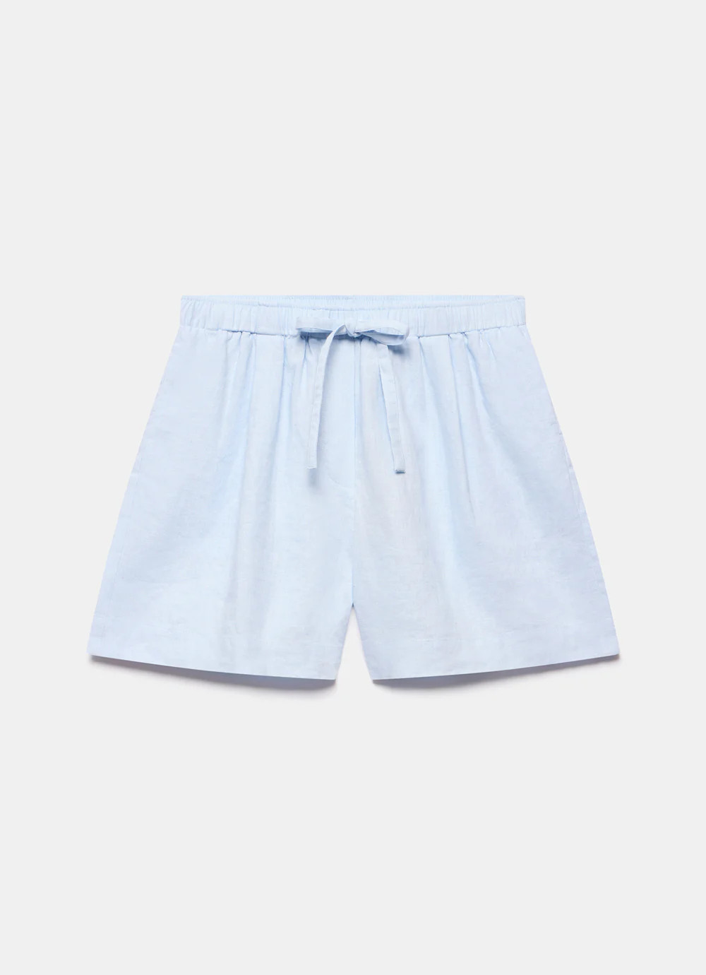 Blue Drawstring Linen Shorts | Mint Velvet - US