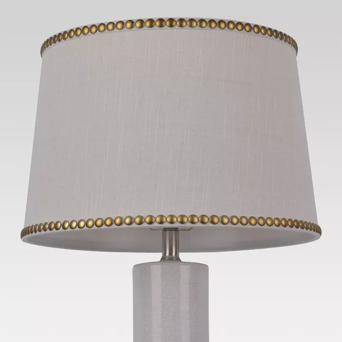 Nailhead Trim Lamp Shade Cream - Threshold™ | Target