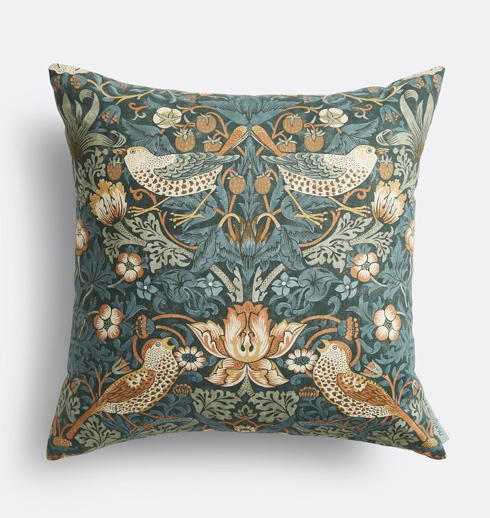 Strawberry Thief Morris & Co. Pillow Cover | Rejuvenation