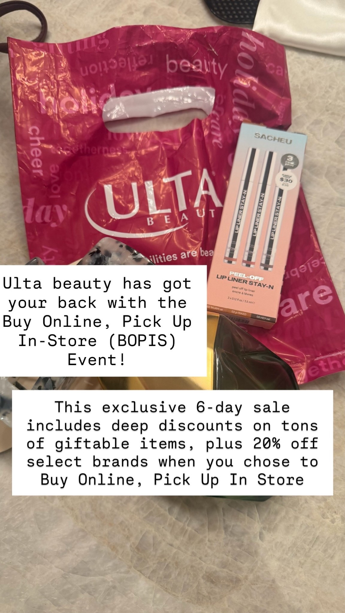 @ultabeauty BOPIS event happening now! Shop my favorites below! 

#ultabeauty #ad
#ulta

#LTKFindsUnder50 #LTKGiftGuide #LTKSaleAlert