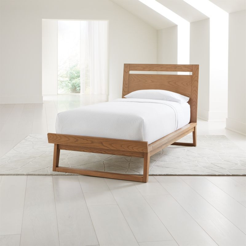Cameron Ash Bed | Crate and Barrel | Crate & Barrel