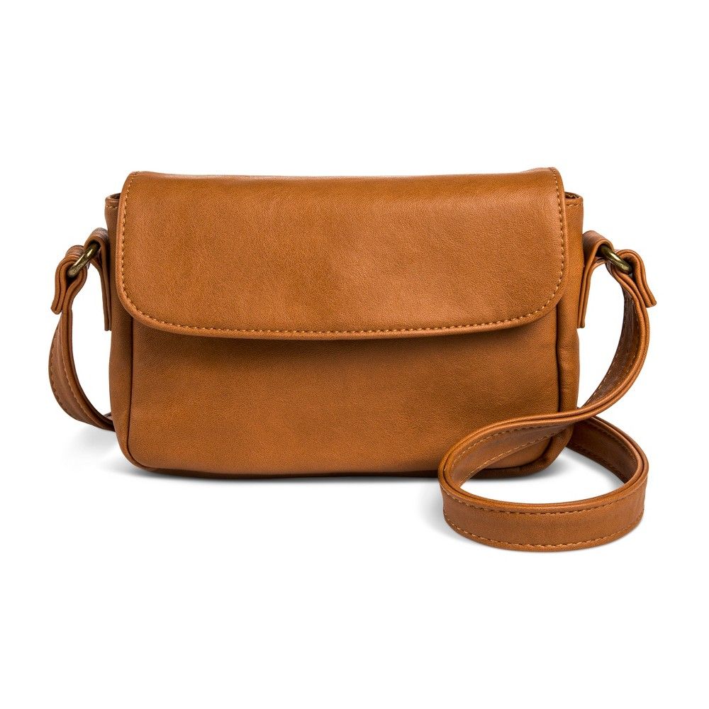 Women's Flap-close Crossbody Handbag - Mossimo Supply Co. Cognac, Red | Target