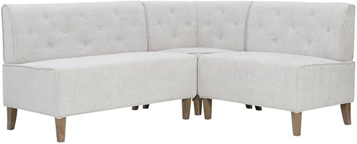 Allora L-Shaped Corner Nook Bench, Tweed Polyester Fabric, 19" | Amazon (US)