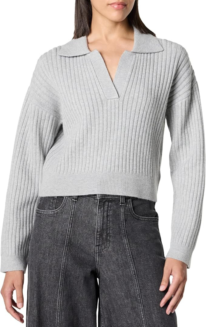 The Drop Women's Marcy Ribbed Polo Top | Amazon (US)