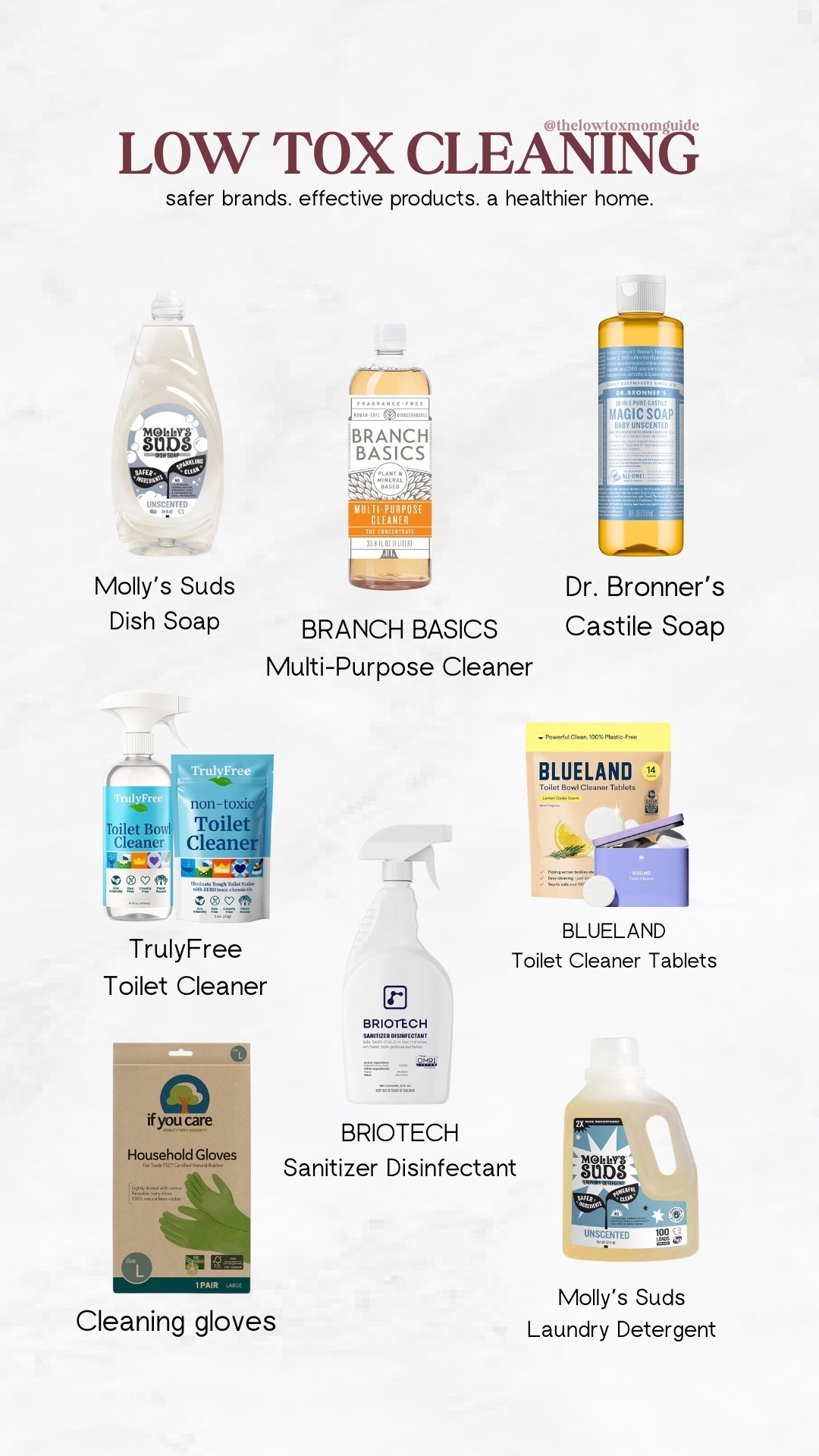 a quick guide to some of my favorite low-tox brands for cleaning 🧽 🫶🏼

#LTKHome #LTKmomlife #LTKKids
