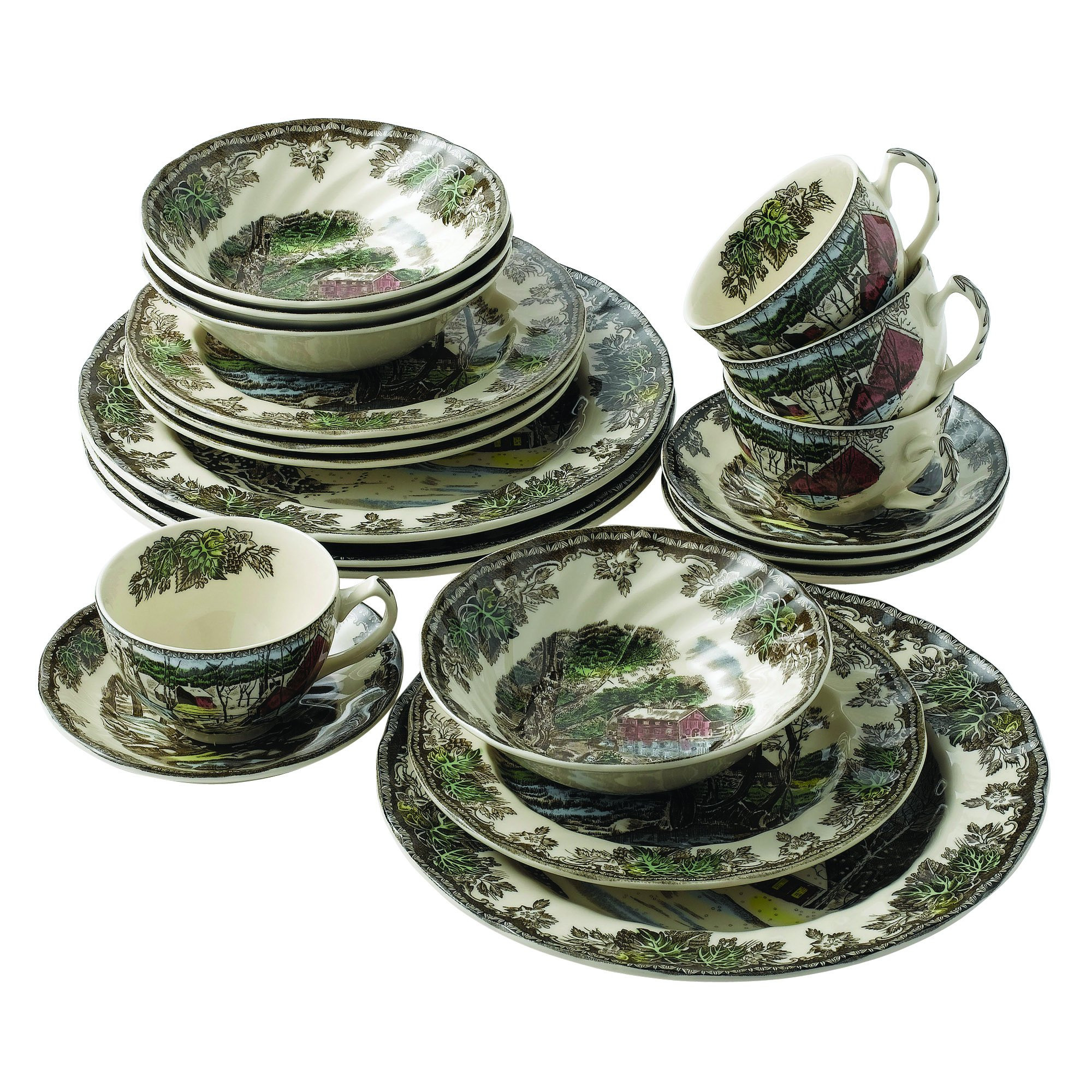 Johnson Brothers Friendly Village 20-Piece Dinnerware Set, Multicolor, 10.5 | Amazon (US)