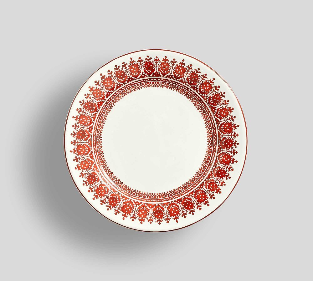 Tahoe Fair Isle Stoneware Appetizer Plates - Set of 4 | Pottery Barn (US)