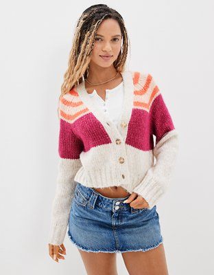 AE Striped Cardigan | American Eagle Outfitters (US & CA)
