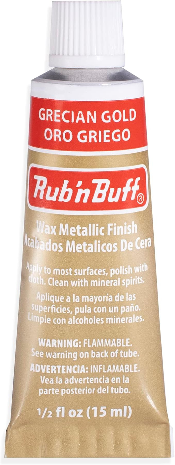 AMACO Rub n Buff Wax Metallic Finish - Rub n Buff Grecian Gold 15ml Tube - Versatile Gilding Wax ... | Amazon (US)