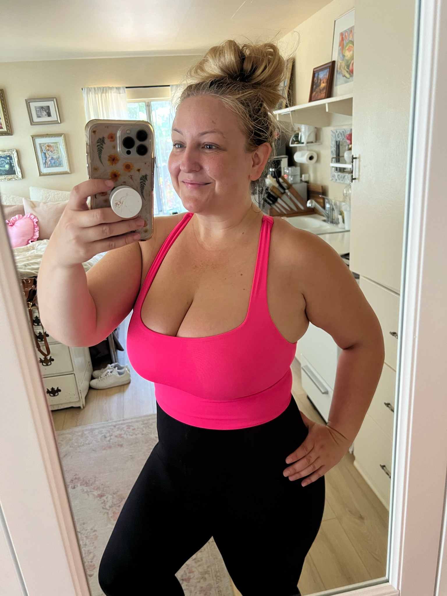 My new fav sports bra! Super supportive for even larger bust! Comes in the prettiest neon colors! I own them all lol 
Wearing size XL and I’m a bra size 36F


#LTKMidsize #LTKActive #LTKFitness
