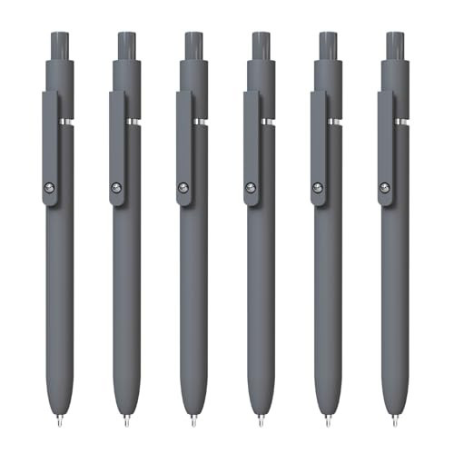 ACEES Gel Pens,6 Pcs 0.5mm Fine Point Black Ink Pens With Smooth Writing,Quick Dry Pens For Journaling,Nurse Aesthetic Pens,Office School Supplies for Men Women Student(Grey) | Amazon (US)