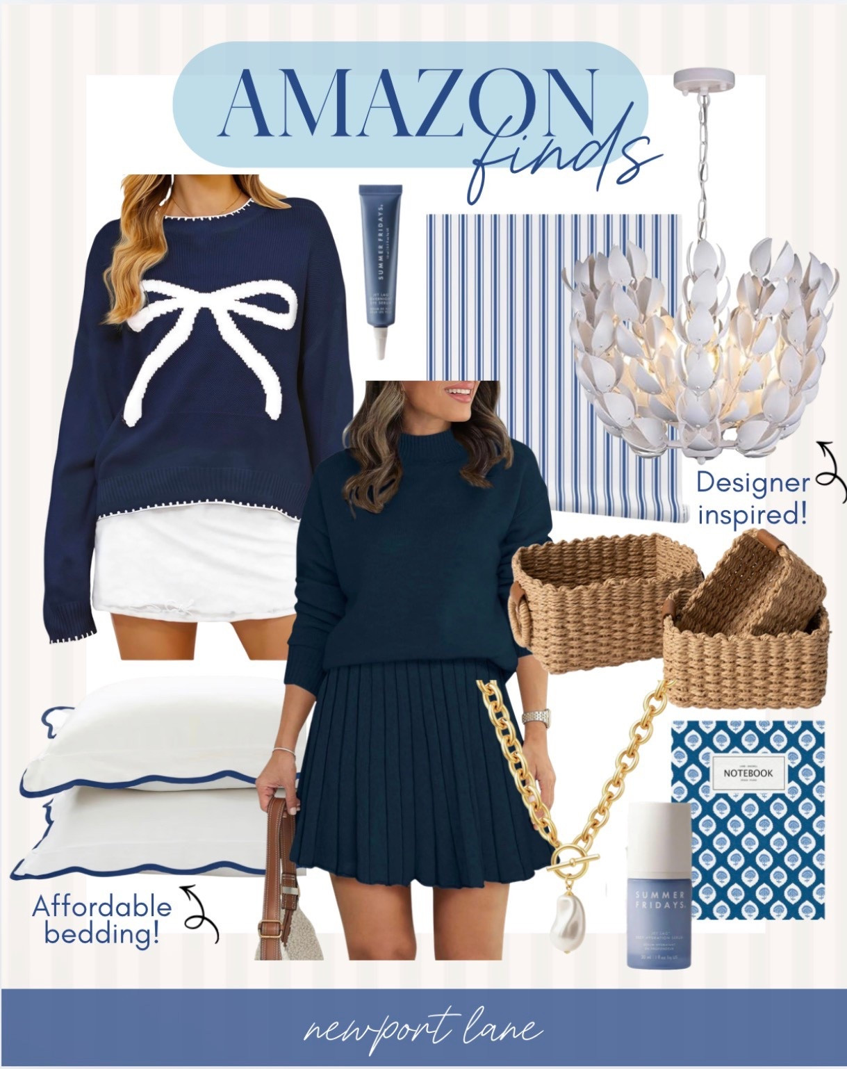 These navy and white fashions finds are perfect for winter! I love bringing navy into my home decor too! 



#LTKSaleAlert #LTKHome #LTKU