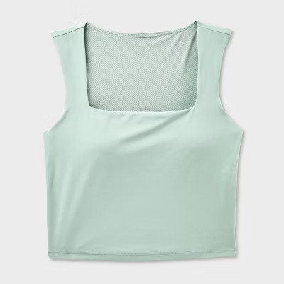 Women's Everyday Soft Feminine Square Neck Tank Top - All In Motion™ | Target