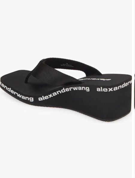 Alexander Wang aw nylon wedge flip flops 🩴

#LTKstyletip
