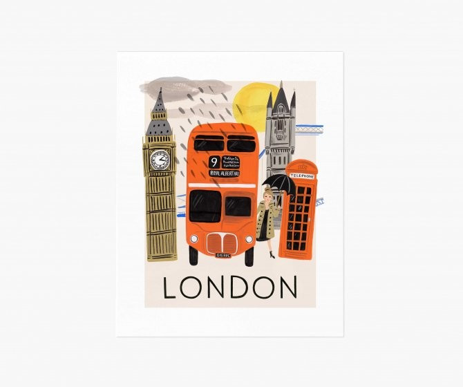Travel London Art Print | Rifle Paper Co.