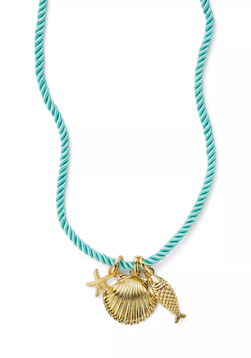 Sea Life Charm Rope Necklace | Belk