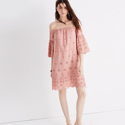 Eyelet Off-the-Shoulder Dress | Madewell
