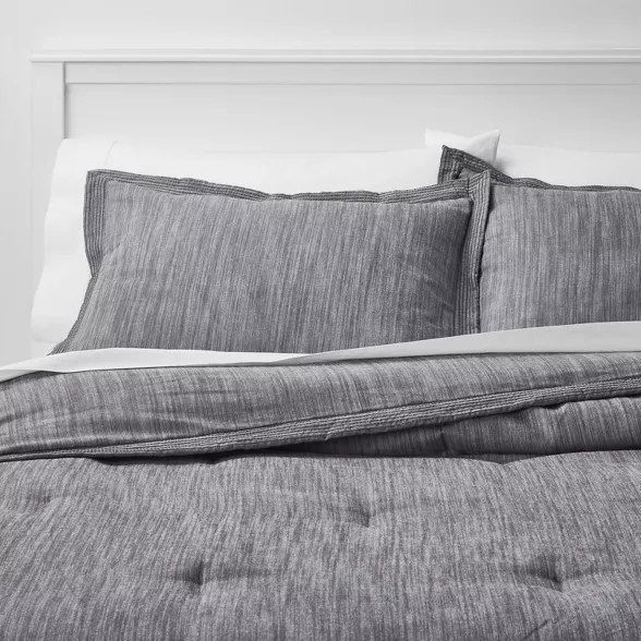 Family-Friendly Comforter & Sham Set Chambray - Threshold™ | Target