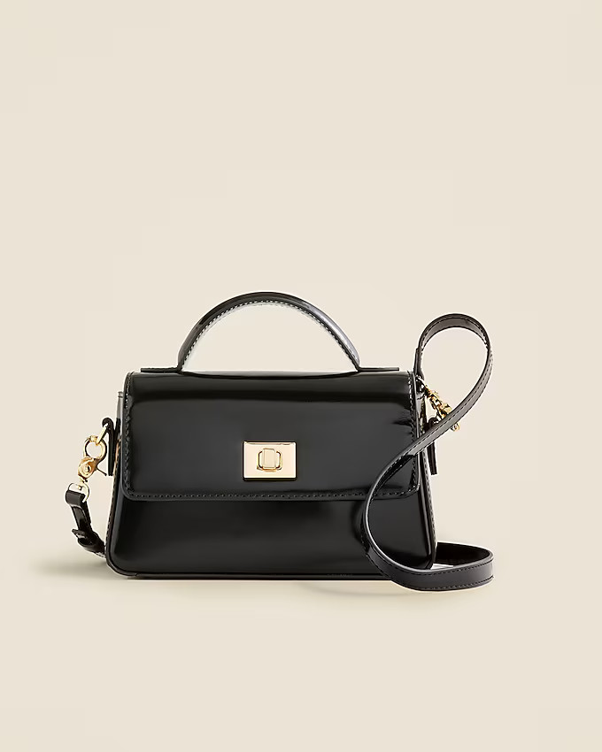 Small Edie top-handle bag in Italian leather | J. Crew US