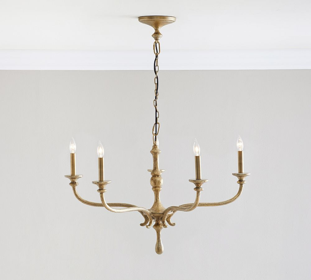 Lockhart Forged-Iron Indoor/Outdoor Chandelier (36") | Pottery Barn (US)
