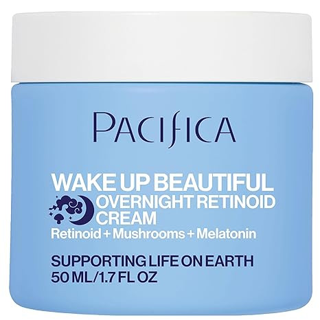 Pacifica Wake Up Beautiful Retinoid Night Cream – Overnight Anti-Aging Moisturizer with Hyaluro... | Amazon (US)