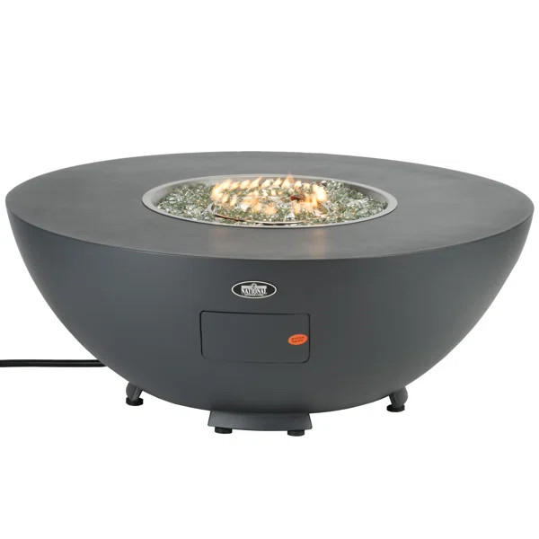 16'' H x 40'' W Aluminum Propane Outdoor Fire Pit Table | Wayfair North America