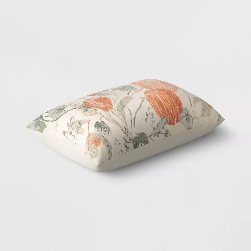 Pumpkin Lumbar Throw Pillow Cream/Orange - Threshold™ | Target