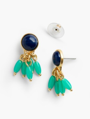 Cabochon & Teardrop Earrings | Talbots