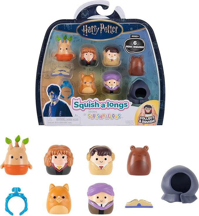 Squish-a-longs “Harry Potter” Mini-Squish + Accessory 6-Pack | Amazon (US)