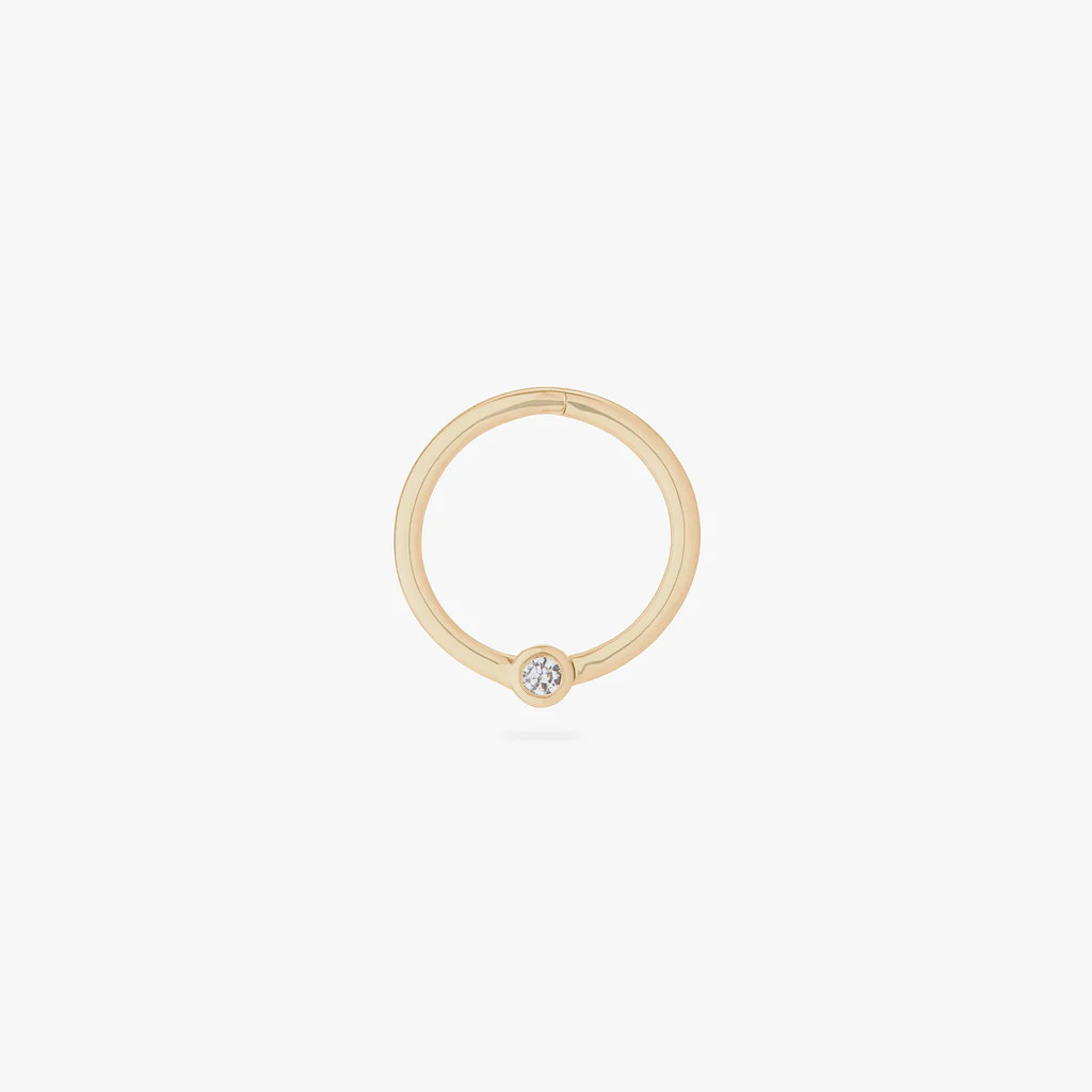 10mm 14K Bezel Clicker | Studs