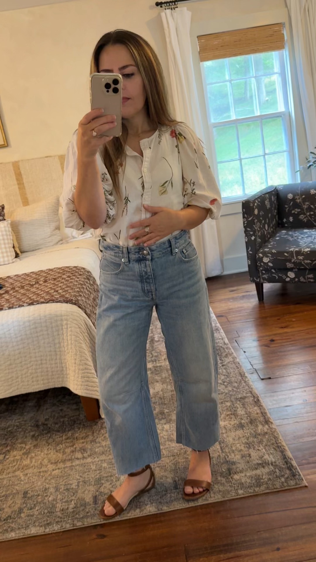 Best subtle barrel jeans. Size down! They run big, but they’re so comfy and flattering.