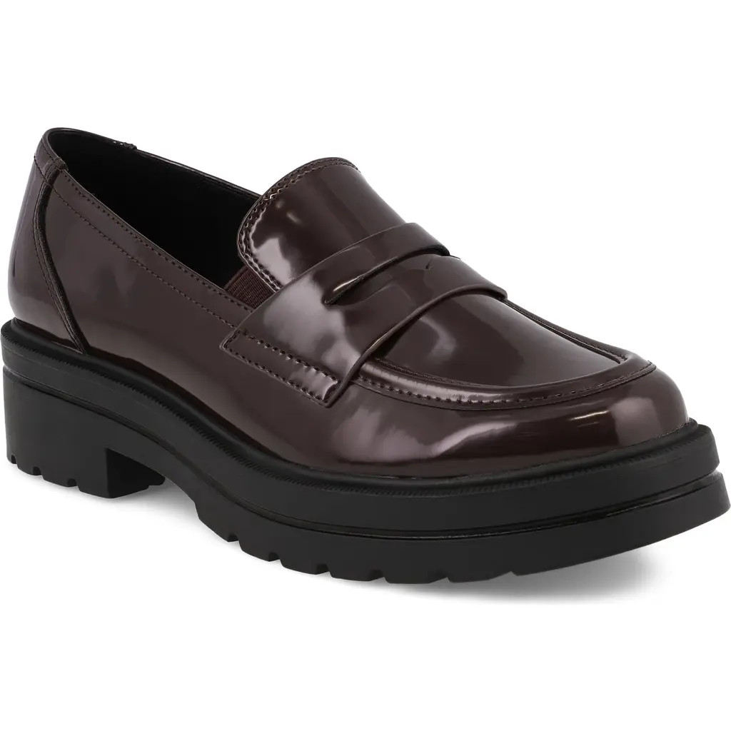 MIA Yoani Lug Sole Penny Loafer in Burgundy at Nordstrom, Size 8 | Nordstrom