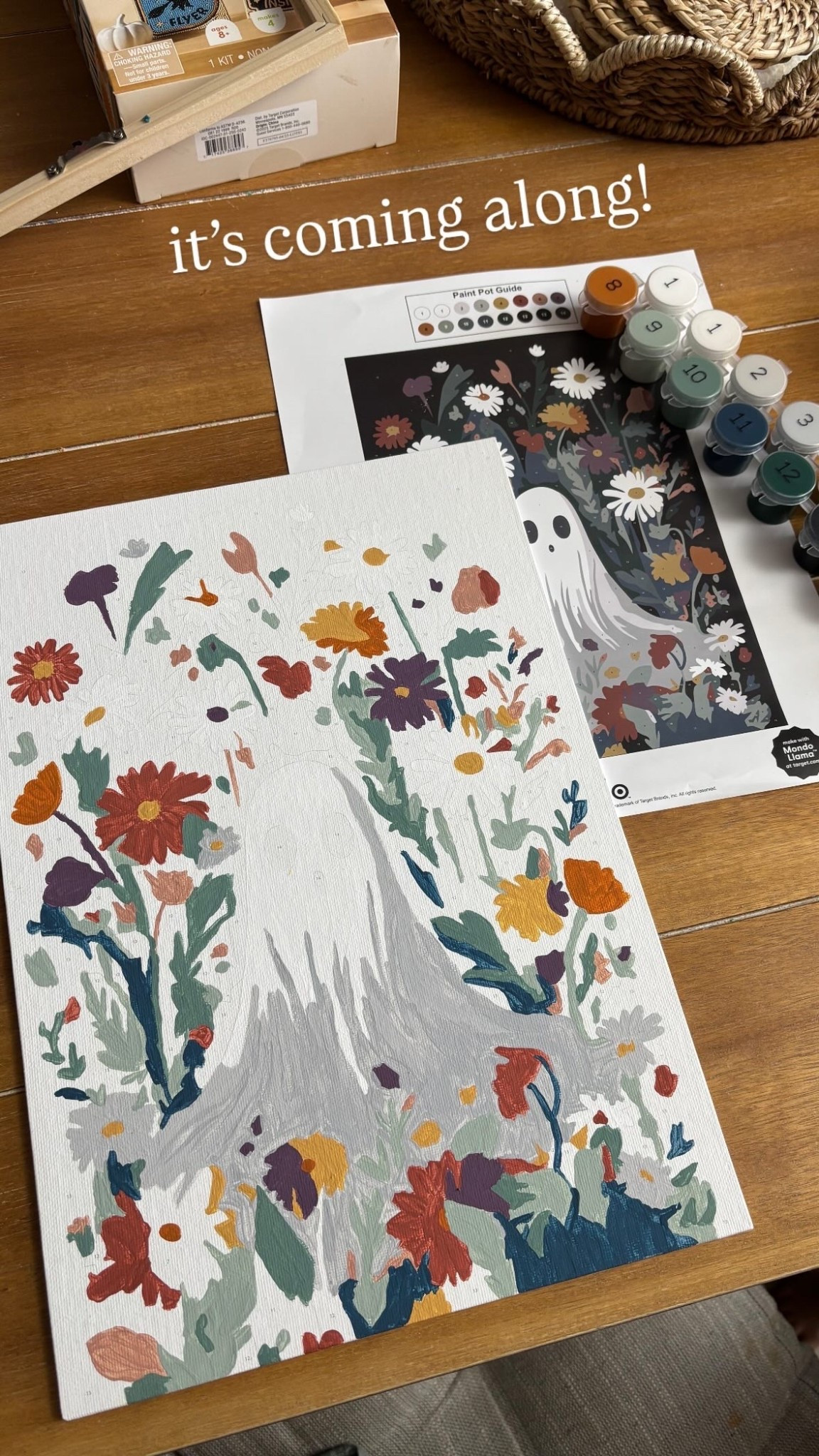 Ghost paint by numbers picture from target!! It’s turning out cute! 

#LTKFamily #LTKSeasonal #LTKHome