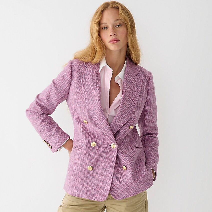 Bristol blazer in lilac herringbone wool | J. Crew US